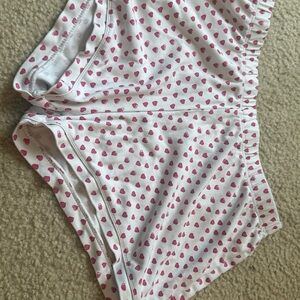 Roller Rabbit White Shorts with Pink Hearts
